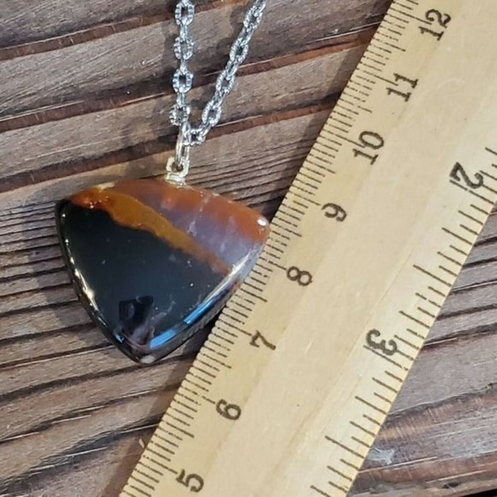 Indian Agate Pendant Necklace - Picture 7 of 7